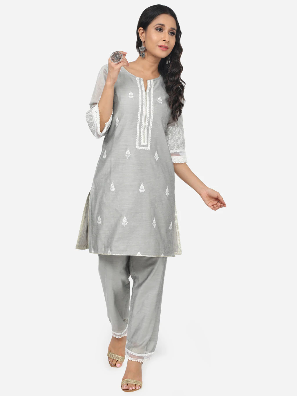 Pure Cotton Kurti with Cotton Palazzo Pants & Soft Dupatta/ Punjabi Suit,  Women's Fashion, Dresses & Sets, Traditional & Ethnic wear on Carousell